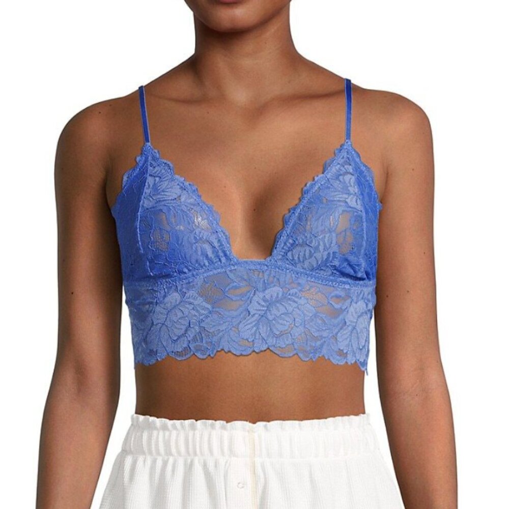 Everyday Lace Longline Bra - All Aboard (Blue) Size: M